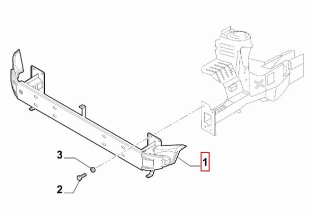 Picture of BUMPERBALK VOORZIJDE