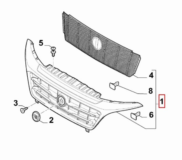 Picture of GRILLE RADIATEUR DUCATO '14-