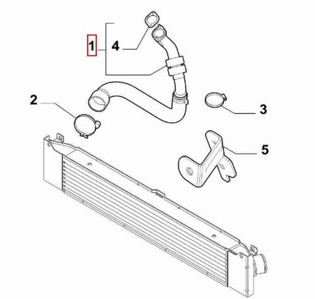 Picture of SLANG INTERCOOLER COMPLEET