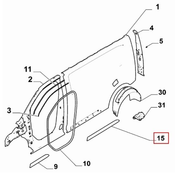 Picture of STOOTLIJST LINKS PRIMER