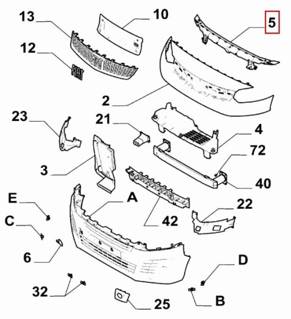 Picture of FRONTPLAAT BEVESTIGING SCUDO