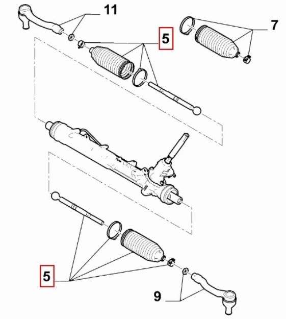 Picture of SPOORSTANG L/R INCL. HOES